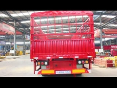 Ατσάλι 3 άξονας Στάχτης Ζώο Ζωοτροφία Μεταφορά φορτίου Φράχτης Φορτηγό ρυμουλκούμενοι 60-80 τόνους